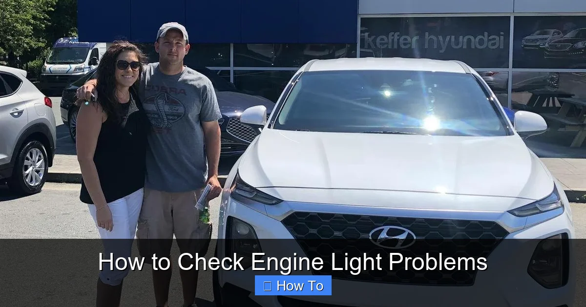 How to Check Engine Light Problems