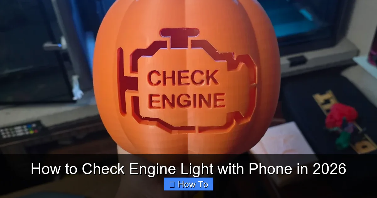 How to Check Engine Light with Phone in 2026