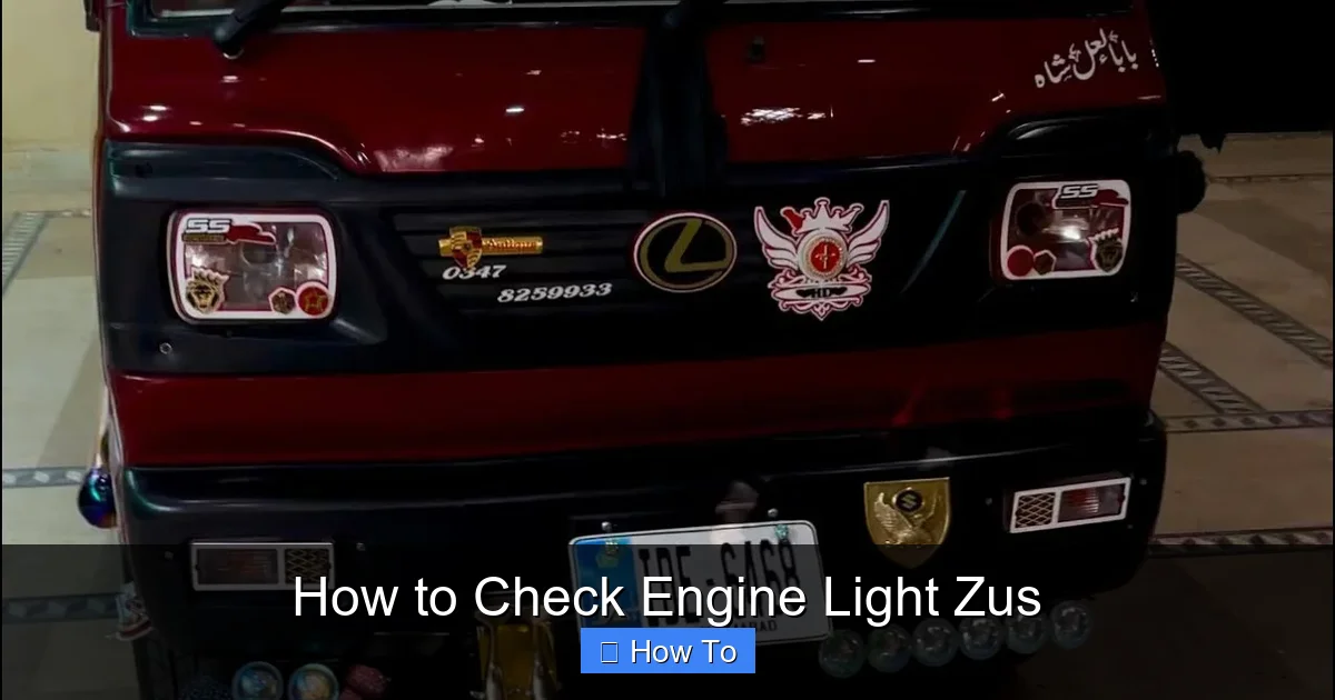 How to Check Engine Light Zus