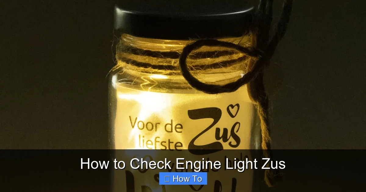 How to Check Engine Light Zus