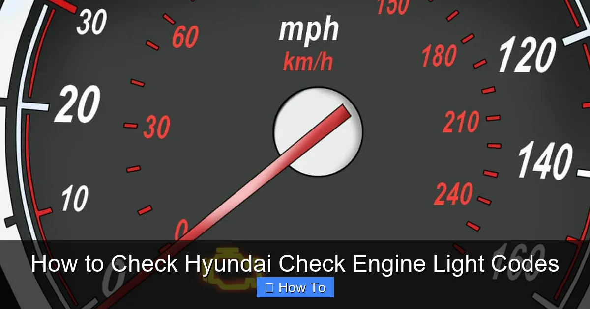 How to Check Hyundai Check Engine Light Codes