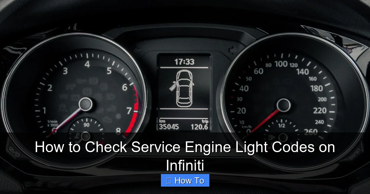 How to Check Service Engine Light Codes on Infiniti