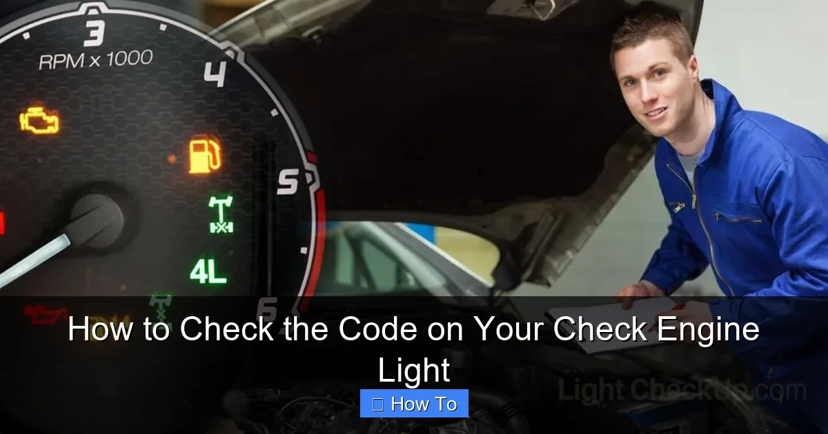 How to Check the Code on Your Check Engine Light