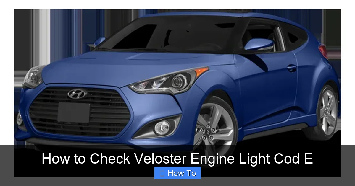 How to Check Veloster Engine Light Cod E