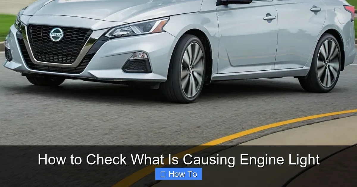 How to Check What Is Causing Engine Light