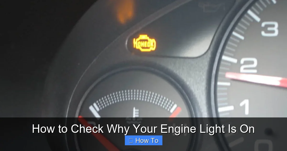 How to Check Why Your Engine Light Is On