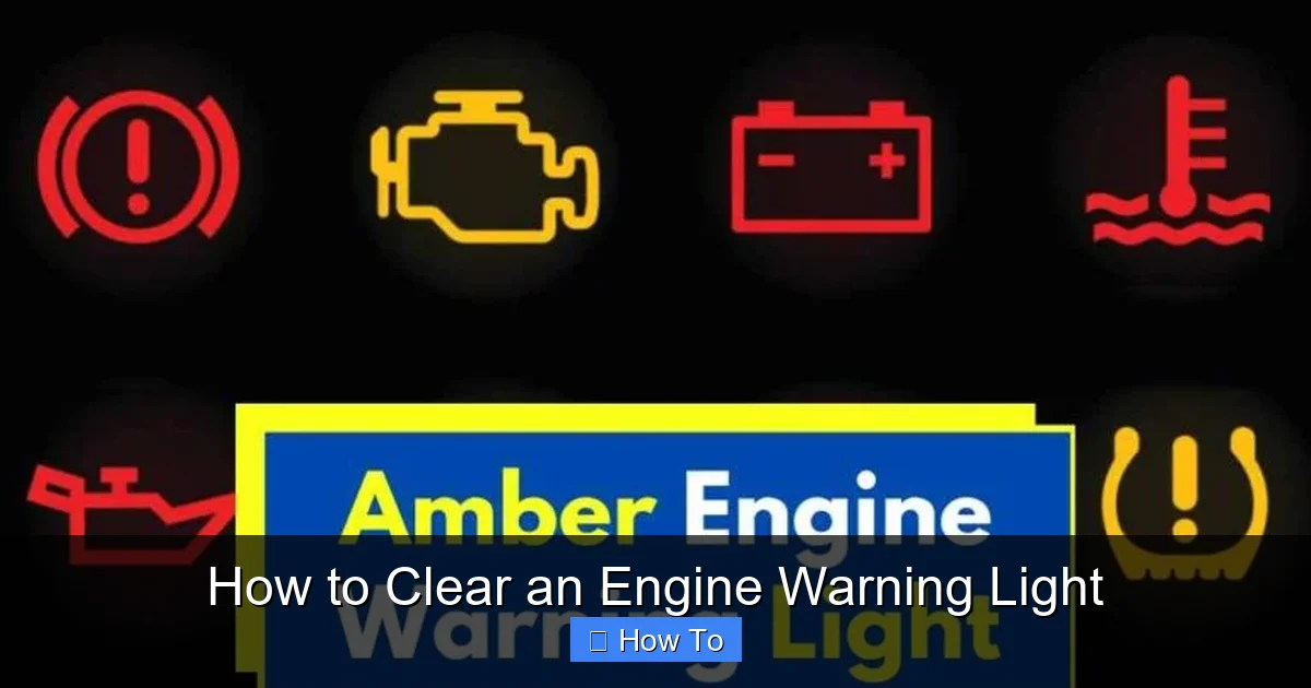 How to Clear an Engine Warning Light