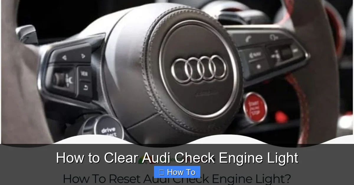 How to Clear Audi Check Engine Light