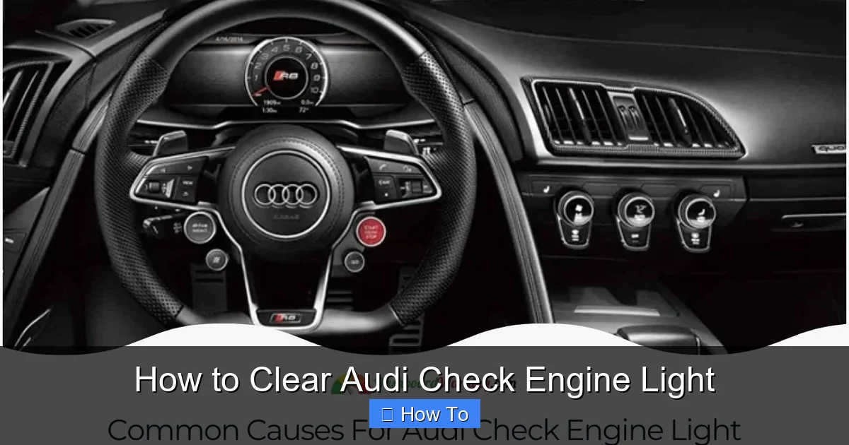 How to Clear Audi Check Engine Light