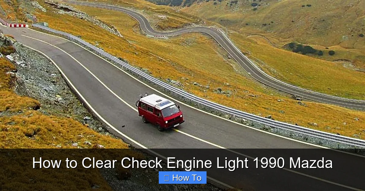 How to Clear Check Engine Light 1990 Mazda