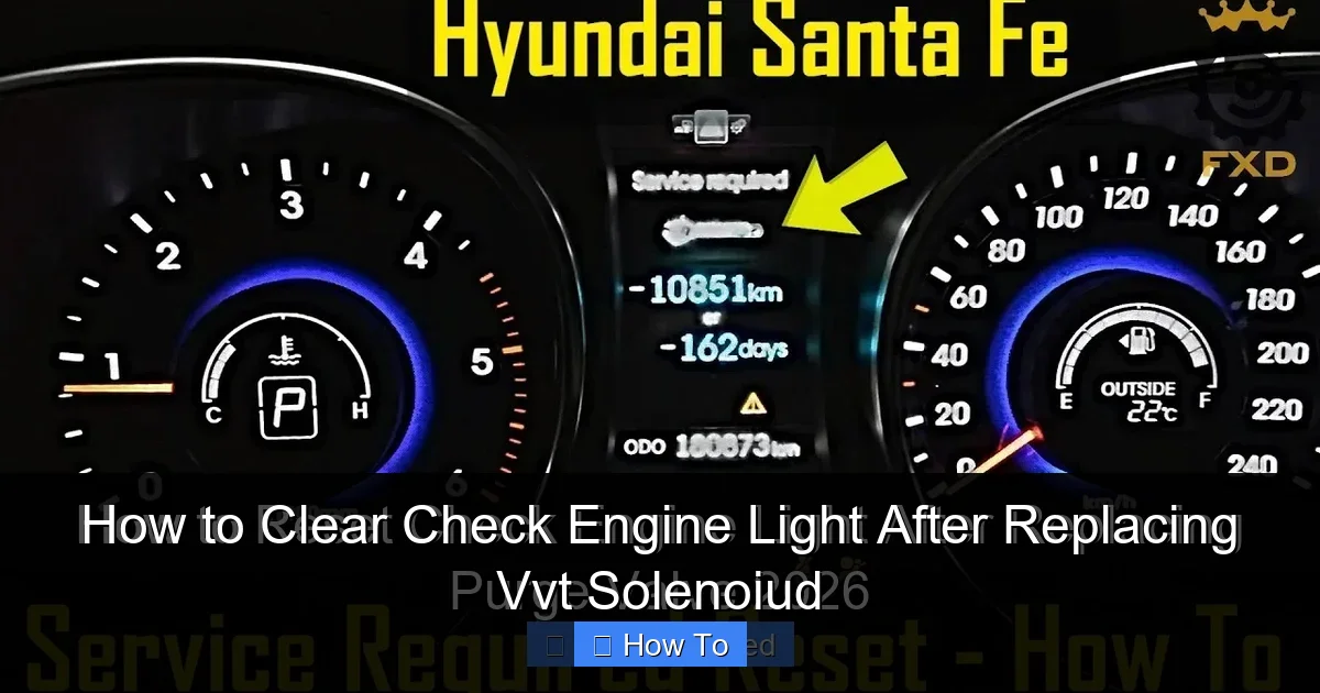 How to Clear Check Engine Light After Replacing Vvt Solenoiud