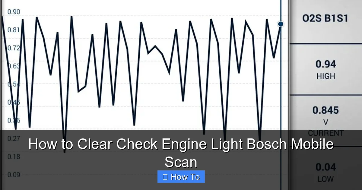 How to Clear Check Engine Light Bosch Mobile Scan