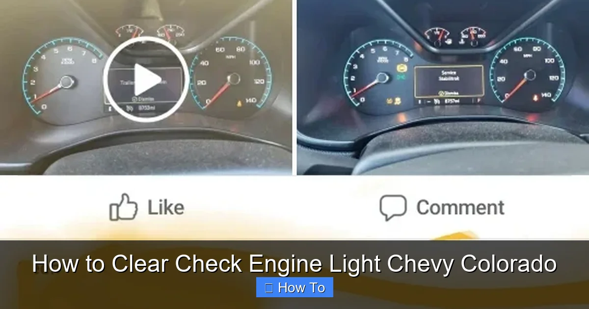How to Clear Check Engine Light Chevy Colorado