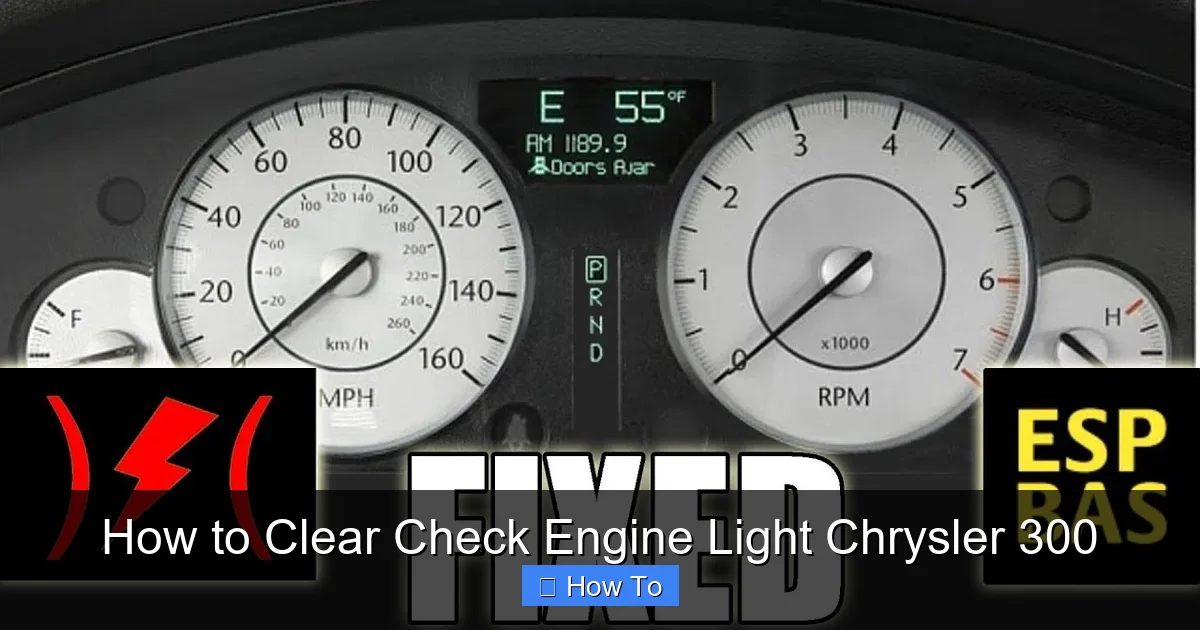 How to Clear Check Engine Light Chrysler 300