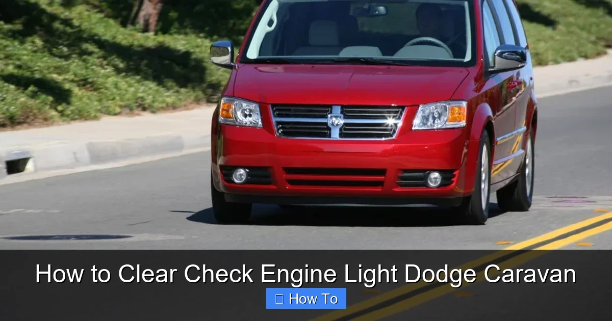 How to Clear Check Engine Light Dodge Caravan