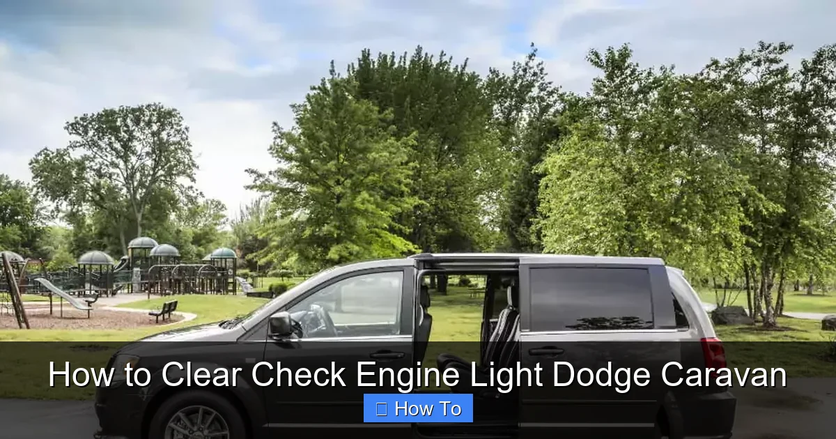 How to Clear Check Engine Light Dodge Caravan