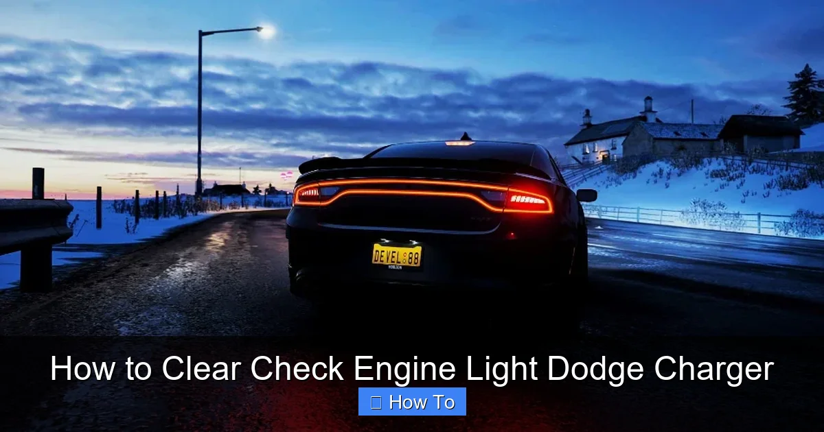 How to Clear Check Engine Light Dodge Charger
