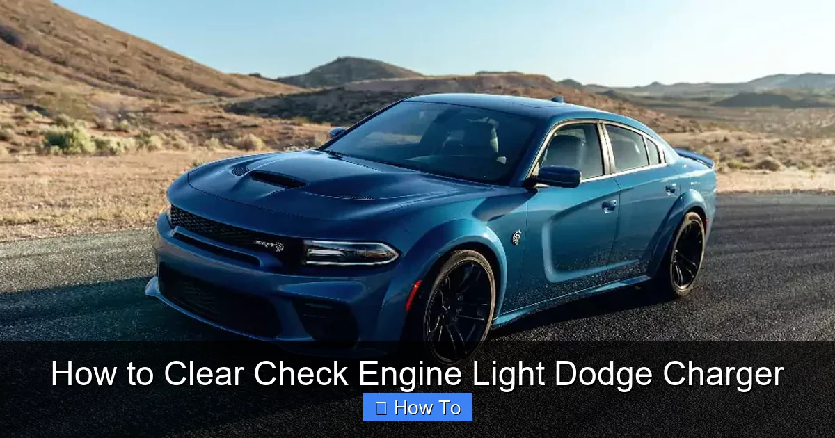 How to Clear Check Engine Light Dodge Charger