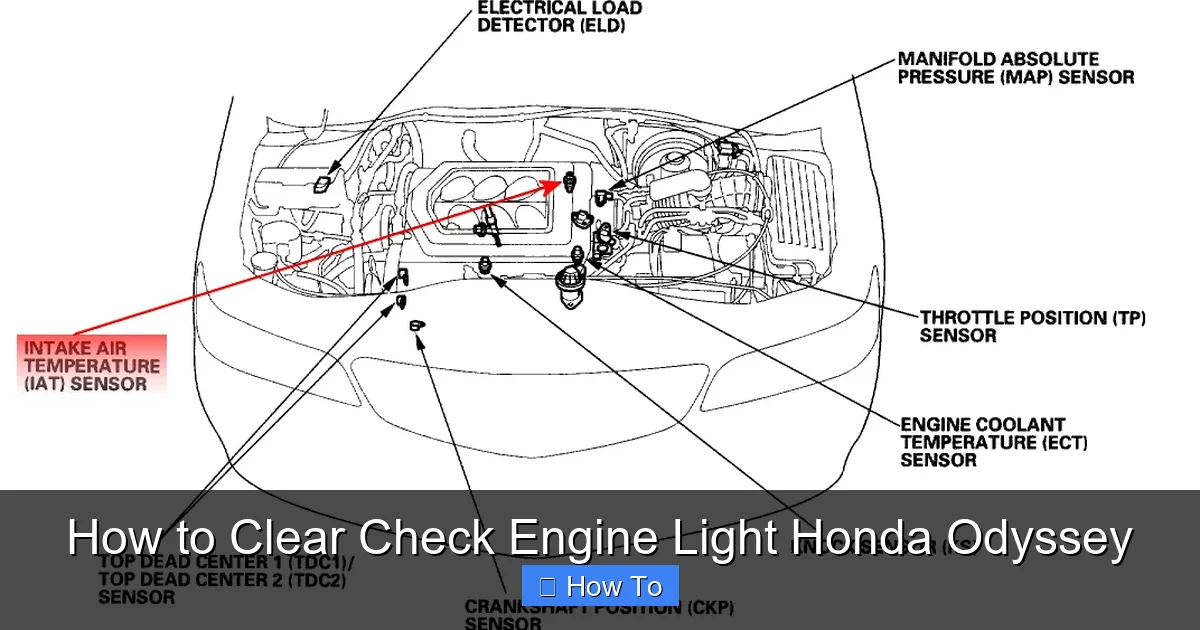 How to Clear Check Engine Light Honda Odyssey