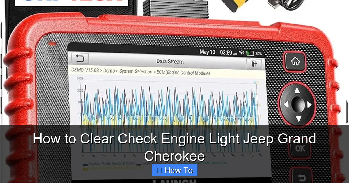 How to Clear Check Engine Light Jeep Grand Cherokee