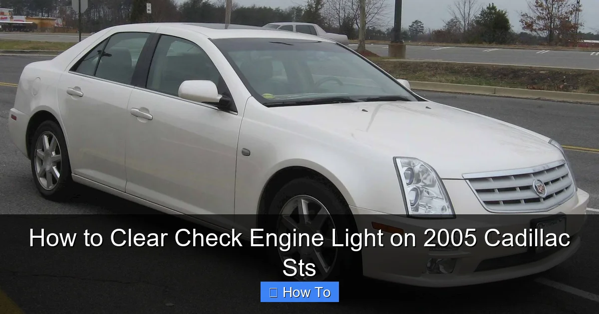 How to Clear Check Engine Light on 2005 Cadillac Sts