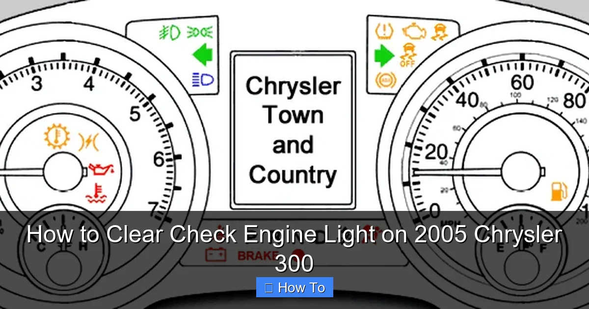 How to Clear Check Engine Light on 2005 Chrysler 300