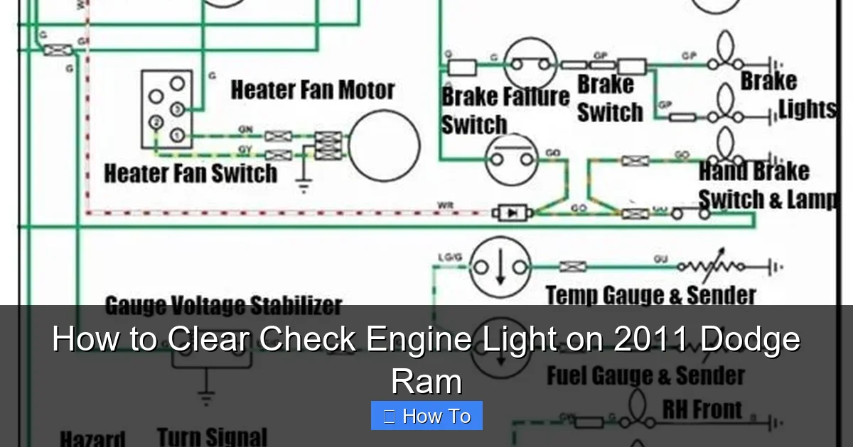 How to Clear Check Engine Light on 2011 Dodge Ram