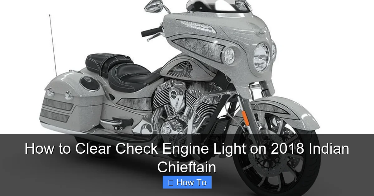 How to Clear Check Engine Light on 2018 Indian Chieftain