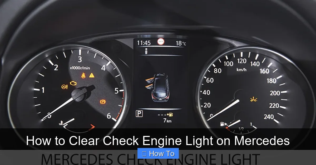 How to Clear Check Engine Light on Mercedes