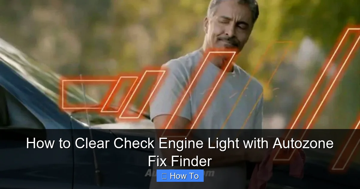How to Clear Check Engine Light with Autozone Fix Finder