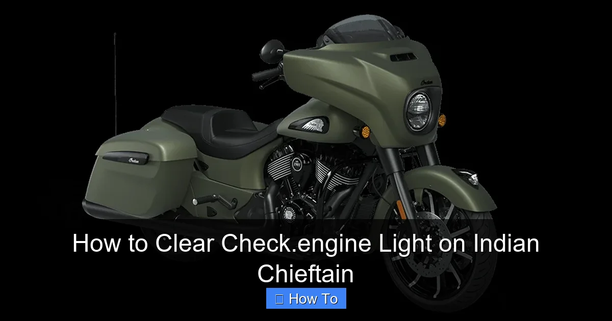 How to Clear Check.engine Light on Indian Chieftain
