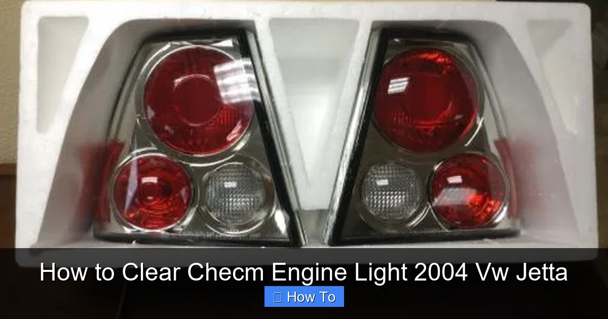 How to Clear Checm Engine Light 2004 Vw Jetta