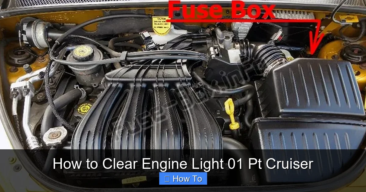 How to Clear Engine Light 01 Pt Cruiser
