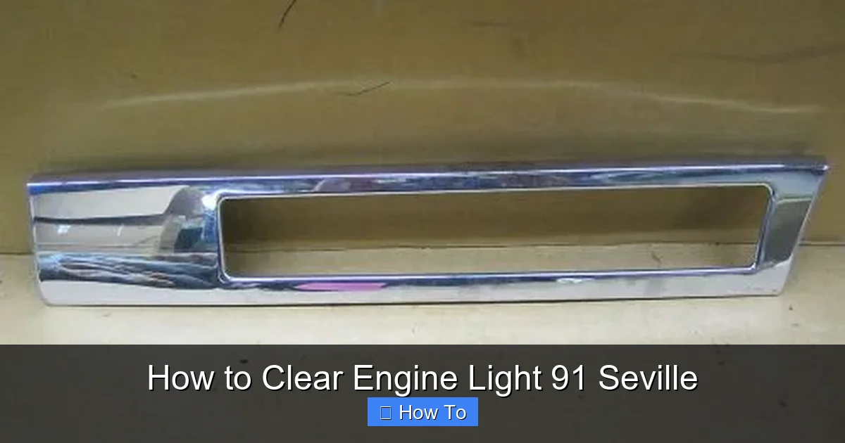 How to Clear Engine Light 91 Seville