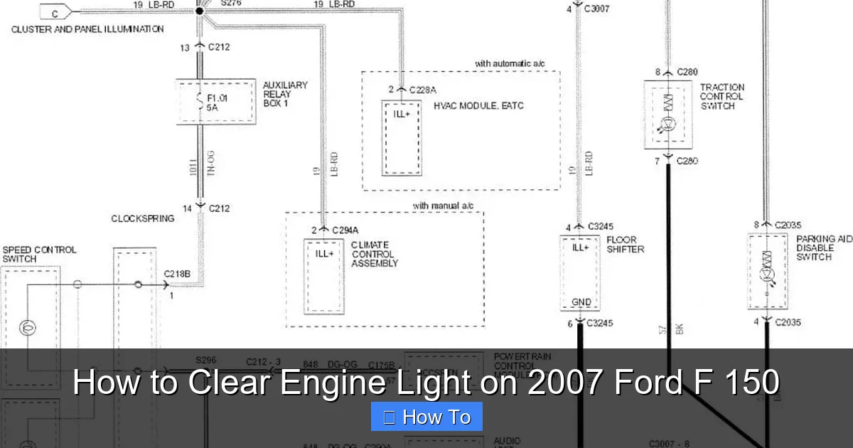 How to Clear Engine Light on 2007 Ford F 150