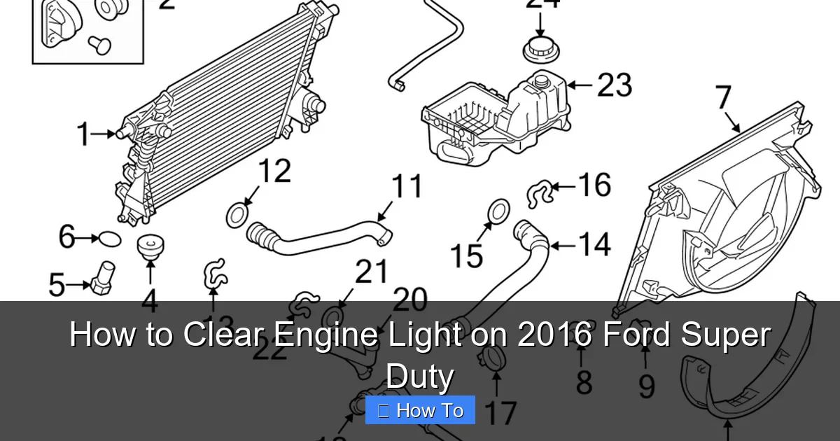 How to Clear Engine Light on 2016 Ford Super Duty