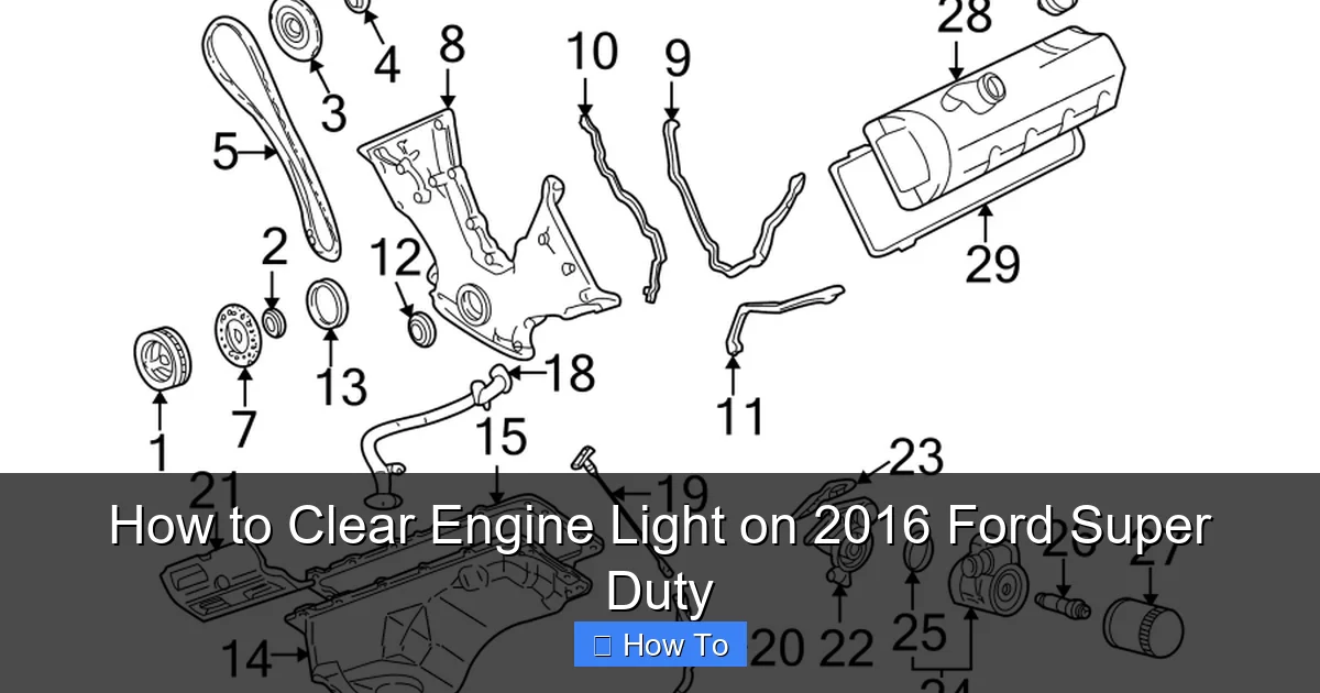 How to Clear Engine Light on 2016 Ford Super Duty