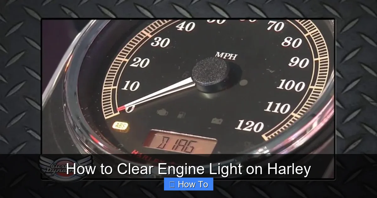 How to Clear Engine Light on Harley