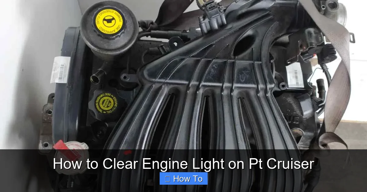 How to Clear Engine Light on Pt Cruiser