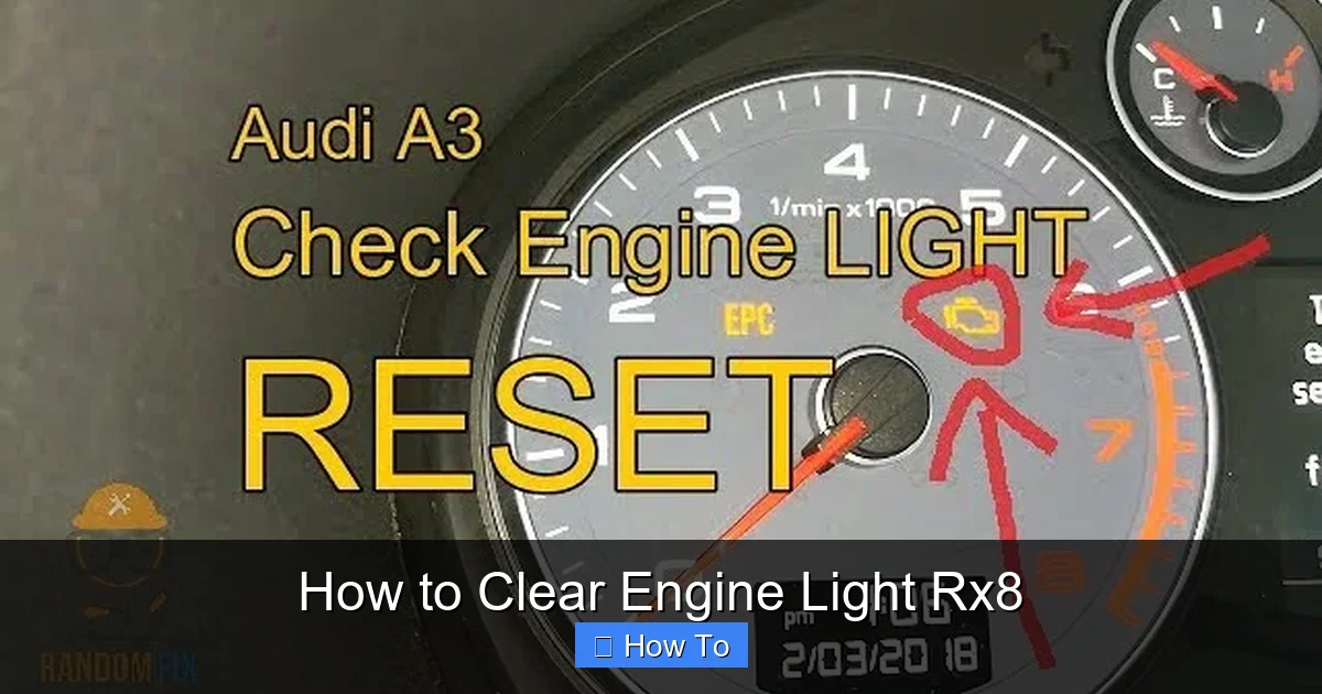 How to Clear Engine Light Rx8