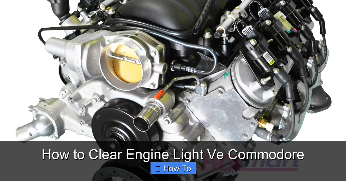 How to Clear Engine Light Ve Commodore