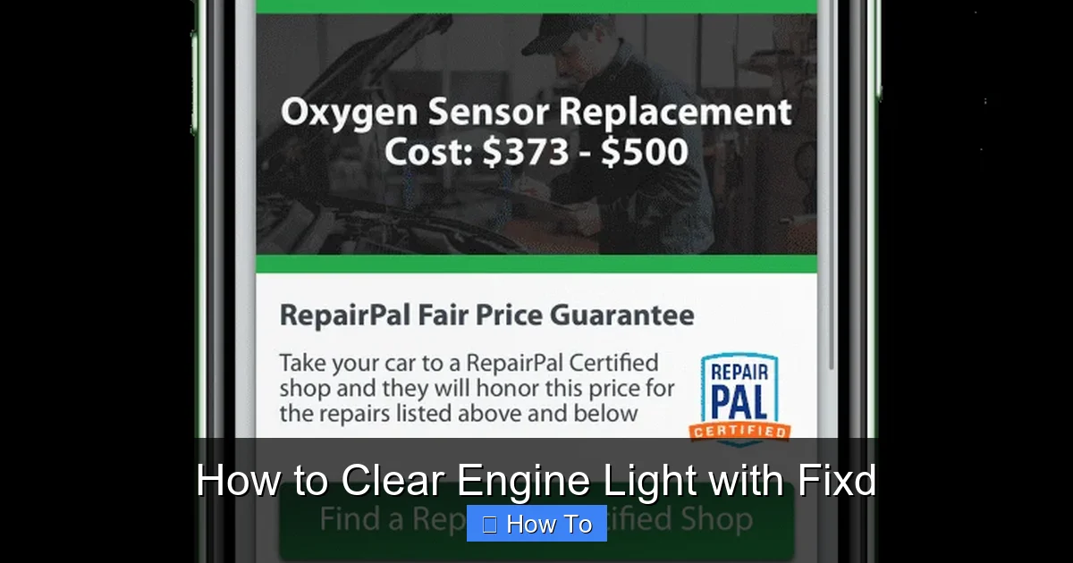 How to Clear Engine Light with Fixd