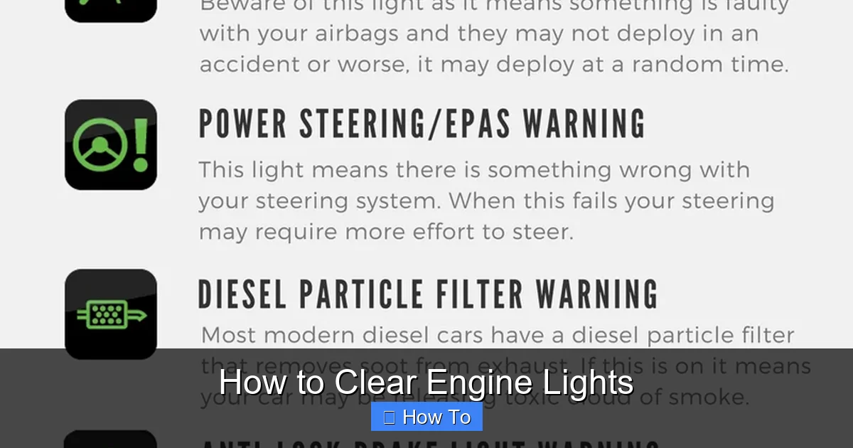 How to Clear Engine Lights
