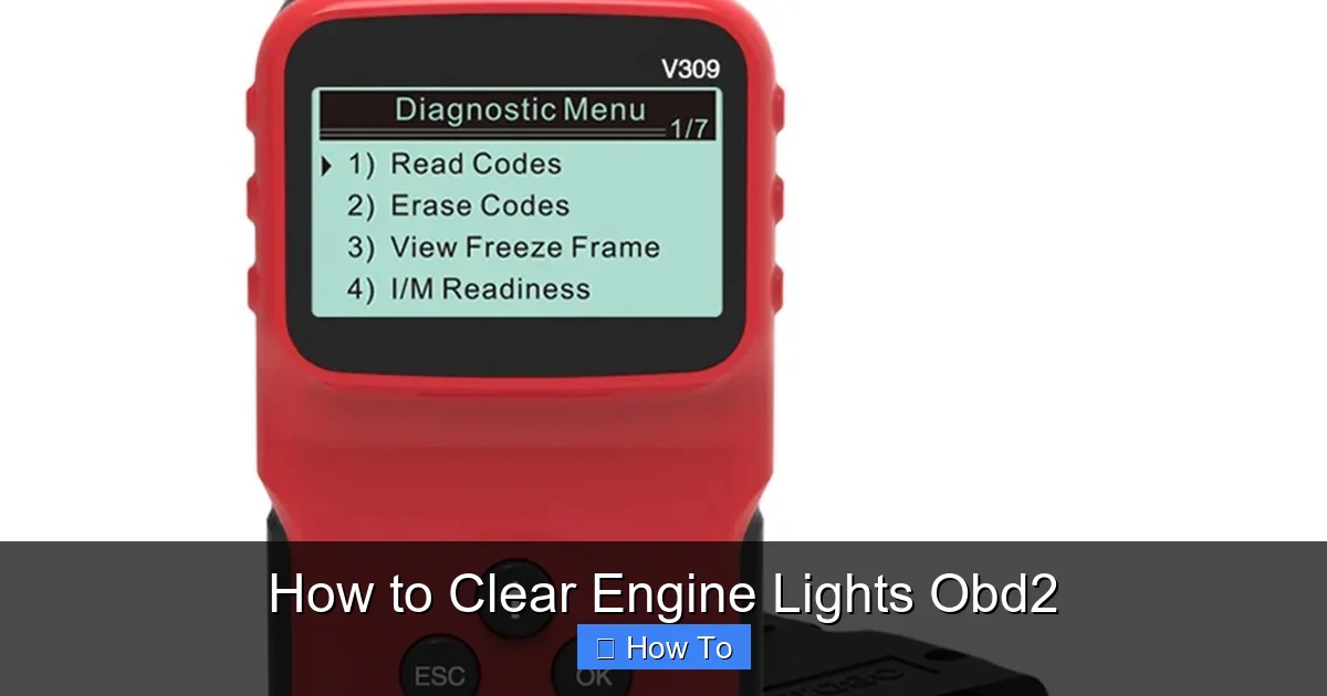 How to Clear Engine Lights Obd2