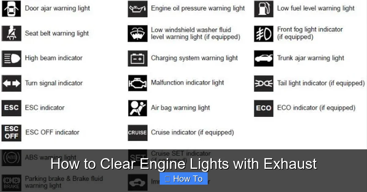 How to Clear Engine Lights with Exhaust