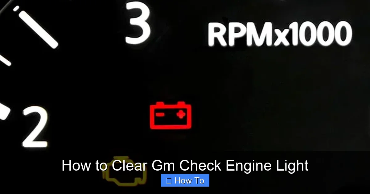 How to Clear Gm Check Engine Light