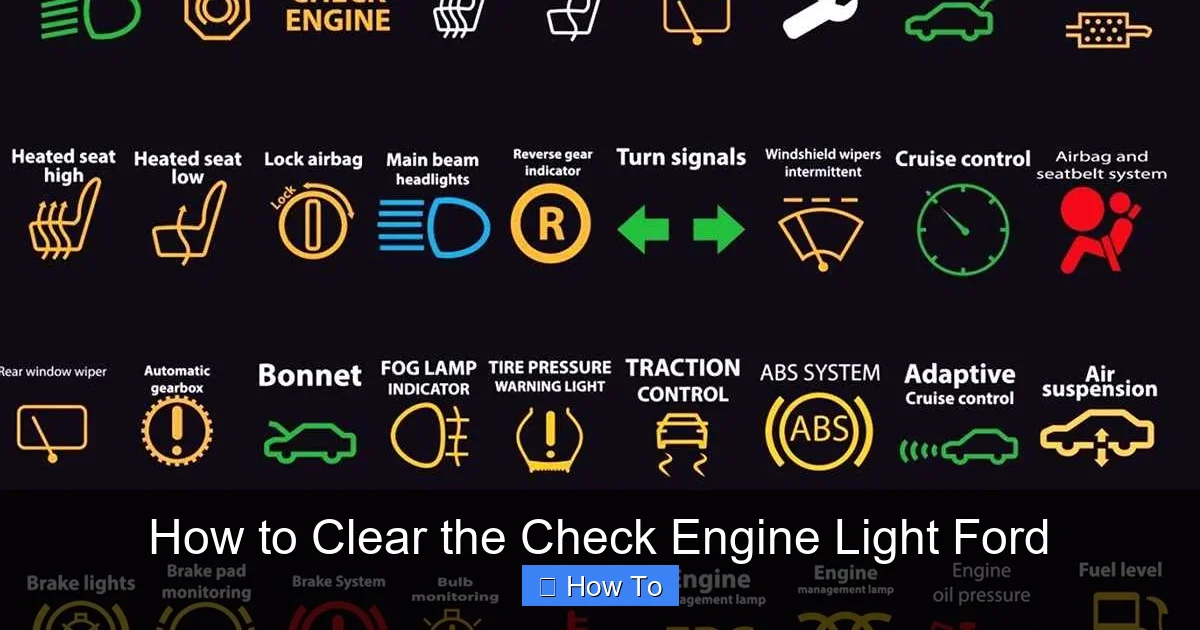How to Clear the Check Engine Light Ford