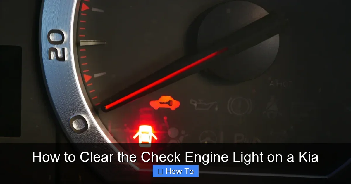 How to Clear the Check Engine Light on a Kia