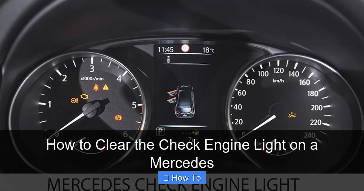 How to Clear the Check Engine Light on a Mercedes