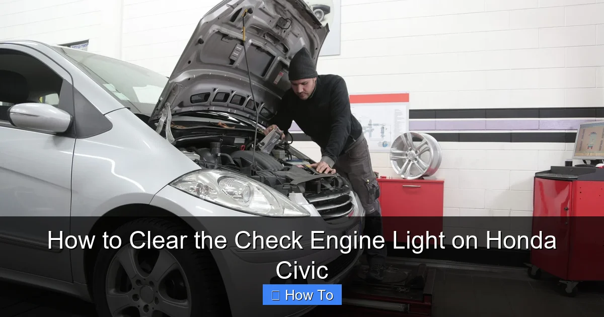 How to Clear the Check Engine Light on Honda Civic